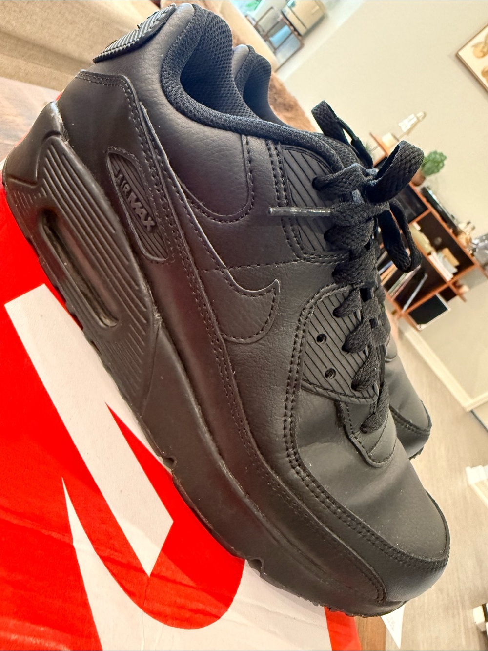Nike Black Leather Air Max